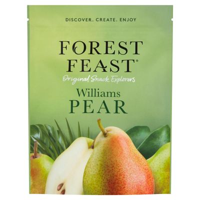FOREST FEAST Williams Pears 120g - 2 Pack | Dried Pear Fruit Snack in Premier Life Store packaging