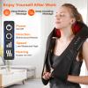 Neck Massager with Heat, Back Massager Deep Tissue, Electric 3D Kneading Massage Pillow for Pain Shiatsu Back and Shoulder Massager, Birthday Christmas Gift for Women Men Dad Mom view 4