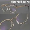 Eyeglass Nose Pads 10 Pairs Push in Soft Silicone Replacement Rectangle Push Slide Slip in Silicone Nosepads for Eye Glasses Eyeglasses Sunglasses, Clear, M size view 2