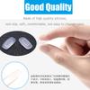 Eyeglass Nose Pads 10 Pairs Push in Soft Silicone Replacement Rectangle Push Slide Slip in Silicone Nosepads for Eye Glasses Eyeglasses Sunglasses, Clear, M size view 3