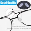 Eyeglass Nose Pads 10 Pairs Push in Soft Silicone Replacement Rectangle Push Slide Slip in Silicone Nosepads for Eye Glasses Eyeglasses Sunglasses, Clear, M size view 4