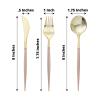 24 Gold Beige Disposable Plastic Cutlery Spoon Fork and Knife Set for Weddings Parties Birthdays Receptions Events Dinnerware Tableware Decorations view 2