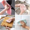 12 Pack Cleaning Cloth Kitchen Cloth, Dish Towels Super Absorbent Coral Velvet Dishtowels, Microfiber Premium Soft Tea Towels, Quick Dry Rags, Multipurpose Reusable Washcloths, Non-Stick Oil Cloths. view 2