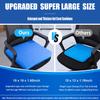 Gel Seat Cushion for Long Sitting Pressure Relief(Super Large&Thick) -Wheelchair Cushion for Pressure Sores - Coccyx,Sciatica & Tailbone Pain Relief Cushion- Non-Slip Butt Pillow for Office, Home, Car view 2
