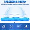 Gel Seat Cushion for Long Sitting Pressure Relief(Super Large&Thick) -Wheelchair Cushion for Pressure Sores - Coccyx,Sciatica & Tailbone Pain Relief Cushion- Non-Slip Butt Pillow for Office, Home, Car view 4