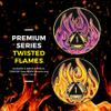1 to 40 Year Twisted Flames Sobriety Coin - Gold Plated AA Chips & Medallions - 32 Year Sobriety Coin - Black/Pink/Purple/Blue view 4