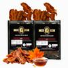 Delicious Maple Bacon Jerky  Made from 100% Real Uncured Bacon  Thick-Cut, Sweet & Savory Candied Bacon Strips  Irresistibly Flavorful Snack  4oz Total (2 Bags, 2oz Each) view 1