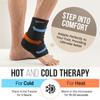Ankle Compression Sleeve for Achilles Tendonitis Relief, Ankle Ice Pack Wrap, Foot Brace Sprained Ankle Support for Women and Men, Freeze Cold Packs for Plantar Fasciitis view 3