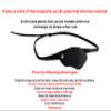 Eye Patch, Black, Concave, Air Vents, Adult Size, Kydex Body, Full Grain Leather Strap (Right Eye) view 4