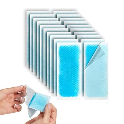 20 Pack Fever Cooling Gel Patch,Cooling Patches for Fever Summer Cooling Relief for Kids Adult Sports Cooling Patch Portable Headache Relief Prevention Instant Cooling Patches