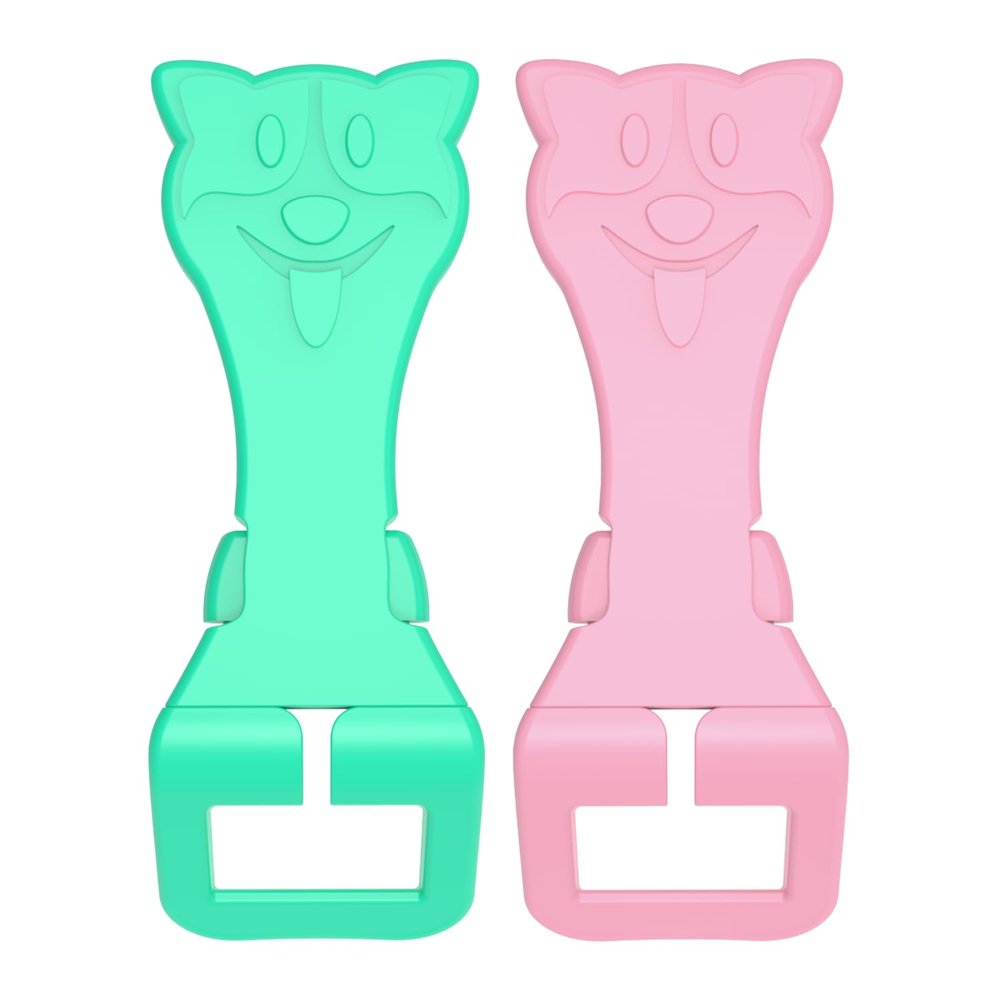 Unbuckle Release Assistant Tool, Easy Way to Unbuckle, Perfect for School Drop-Offs and Travel to Release Buckle (Mint-Pink,REDESIGNED)