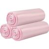 3 Rolls Small Trash Bags - 60 Counts Durable 4 Gallon Small Garbage Bags for home office kitchen Bathroom Bedroom Trash Can linersPink view 1