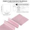 3 Rolls Small Trash Bags - 60 Counts Durable 4 Gallon Small Garbage Bags for home office kitchen Bathroom Bedroom Trash Can linersPink view 2