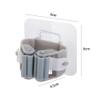 2PCS Self-Adhesive Mop Holder,Mop Organizer Holder Multi-Purpose Mop Clip Wall Mounted Hanger Hook for Bathroom(White) view 2