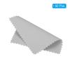 PATIKIL 3.15x3.15" Jewelry Cleaning Cloth, 50Pcs Individually Wrapped Double-Sided Microfiber Polishing Cloth for Silver Gold Brass Platinum Jewelry, Light Gray view 3