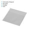 PATIKIL 3.15x3.15" Jewelry Cleaning Cloth, 50Pcs Individually Wrapped Double-Sided Microfiber Polishing Cloth for Silver Gold Brass Platinum Jewelry, Light Gray view 4
