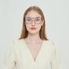 3 Pack Oprah Style Reading Glasses for Women Blue Light Blocking Computer Square Readers with Spring Hinge Men (black/purple/pink, 1.75, multiplier_x) view 3