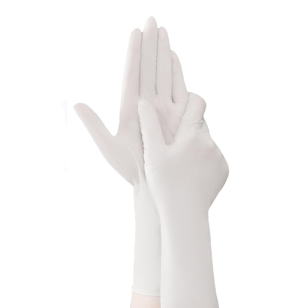 BAMFY Household Nitrile Disposable Gloves 30 Pairs Watertight Dishwashing Gloves Kitchen Cleaning Gloves for Dishes Clean Gardening Washing Up Gloves (Color : White, Size : Medium)