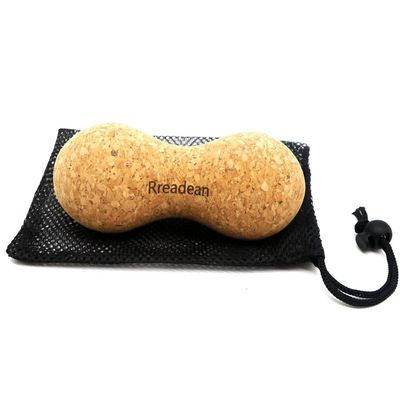 Rreadean Cork Peanut Massage Ball, Lacrosse Ball Peanut Roller Massage for Rigger Point Therapy, Relax Muscles,Back Pain, Yoga & Posture Improvement