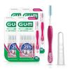 GUM Proxabrush Go-Betweens - Moderate - Interdental Brushes - Soft Bristled Dental Picks for Plaque Removal Health - Safe for Braces & Dental Devices, 10 Count (Pack of 4) view 1