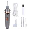Electric Ear Vacuum Cleaner with LED Light Soft Tip USB Charging Ear Wax Removal Tool Ear Vacuum Soft Ear Cleaner Earwax Removal Kit for Adults (Black) view 1