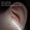Electric Ear Vacuum Cleaner with LED Light Soft Tip USB Charging Ear Wax Removal Tool Ear Vacuum Soft Ear Cleaner Earwax Removal Kit for Adults (Black) view 3