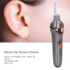 Electric Ear Vacuum Cleaner with LED Light Soft Tip USB Charging Ear Wax Removal Tool Ear Vacuum Soft Ear Cleaner Earwax Removal Kit for Adults (Black) view 4