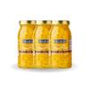 DeLallo Mild Banana Pepper Rings, 25.5 Ounce Jar 3 Pack, Zesty Yellow Pickled Pepper Rings for Pizzas & Sandwiches, 100% Cured, Non-GMO, Vegan, Grown in USA view 1