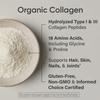 Sports Research Organic Collagen Peptides - Hydrolyzed Type I & III Collagen Protein Powder Made Sustainably from Grass-Fed Cows - USDA Organic Non-GMO  Gluten Free - Unflavored, 30 Servings view 4