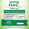 Nature's Truth NAC N-Acetyl Cysteine | 1,200mg | 200 Capsules | Free Form Amino Acid | Non-GMO & Gluten Free Supplement view 2