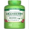 Nature's Truth Cranberry Concentrate Pills | Plus Vitamin C | 200 Quick Release Capsules | Non-GMO & Gluten Free Supplement view 1