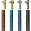 A.A.Nauticals - Wooden Leather Walking Stick Cane for Men and Women-Pirate Handle, Handmade Personalized Collapsible (Adjustable, 4 Leather Colors, Multicolor Aluminum Handle, AANWSL-57) (WSL-02) view 1