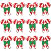 Bulk 144 Pieces Christmas Candy Cane Pins view 1