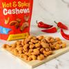Platinums Hot & Spicy Cashews - Plant Based Protein, Fiber, Healthy Snack - Hot & Spicy Flavor - Nutritional Boost - Can Bring at Home, Work, Office, Gym & School - 11 oz Individual & Resealable Pouch view 3