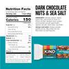KIND ZERO Added Sugar Bars, Keto Snack, Dark Chocolate Nuts and Sea Salt, Good Source of Fiber, Gluten Free, Low Sugar, 6g Protein, 30 Count view 2