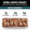 KIND ZERO Added Sugar Bars, Keto Snack, Dark Chocolate Nuts and Sea Salt, Good Source of Fiber, Gluten Free, Low Sugar, 6g Protein, 30 Count view 3