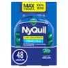 NyQuil Ultra Concentrated Cold and Flu Medicine, Nighttime, Relief for Cough, Sore Throat, Fever, Congestion, Easy to Swallow, Easy to Open Bottle, 48 LiquiCaps view 1