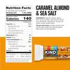 KIND ZERO Added Sugar Bars, Keto Snack, Caramel Almond and Sea Salt, Good Source of Fiber, Gluten Free, Low Sugar, 5g Protein, 30 Count view 2
