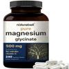 Naturebell Pure Magnesium Glycinate 500mg, 240 Veggie Capsules | 100% Chelated & Purified  3rd Party Tested, Vegan Friendly, Non-GMO view 1