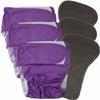 3 Pack Cloth Adult Diapers with Oversized Inserts, TPU Nappies Reusable Washable Incontinence Care Protection Diaper for Men or Women, Elderly, Waist 35.4-47.2In (L) view 1