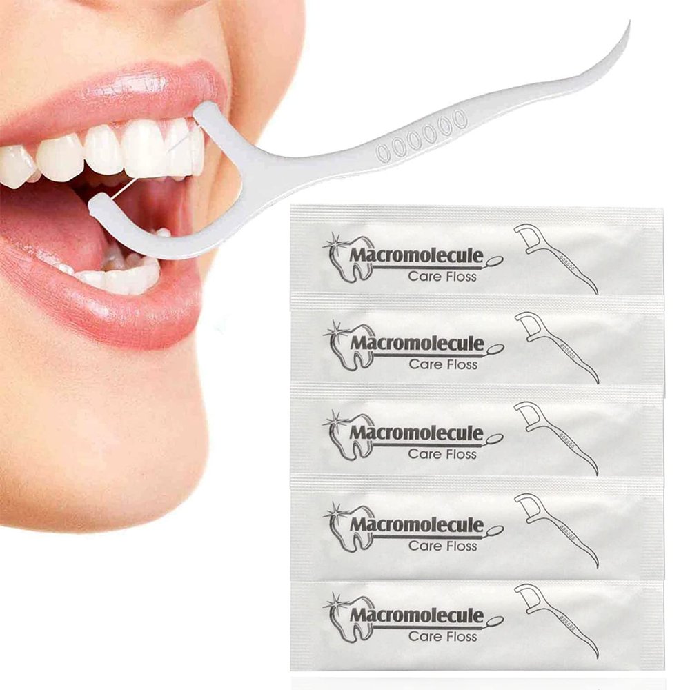 150 Count Dental Flossers Each Individually Wrapped, Floss Singles Bag, Floss Picks Oral Care Teeth Clean Flat Wire, Travel Hotel Restaurant Office Car Dental Floss