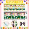 9-Piece Grosgrain Decor Ribbons - Love ABC 123 Words School Bus Printed Ribbons for First Day of School Gift Wrapping Hair Sewing Wreath Bow Decoration - 3 Yards view 2