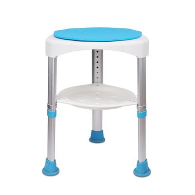 TemkIN 360 Degree Swivel Bath Chair, Round Shower Stool, AdjustableH Bath Chair, Tool Free Assembly, Anti-Slip Shower Seat, for Seniors, Elderly, Disabled
