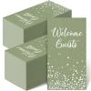 200 Pcs Disposable Napkins Welcome Guests Napkins Hand Towels for Bathroom Elegant Towels for Powder Room Holiday Anniversary Wedding Birthday Party Baby Bridal Shower Decorative Towel(Green) view 1