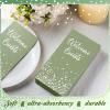 200 Pcs Disposable Napkins Welcome Guests Napkins Hand Towels for Bathroom Elegant Towels for Powder Room Holiday Anniversary Wedding Birthday Party Baby Bridal Shower Decorative Towel(Green) view 2