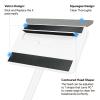 Baseboard Cleaner Tool with Handle, DELUX Baseboard Cleaner with Extendable Long Handle, 4 Reusable Cleaning Pads Wall Cleaner for Baseboards Cleaning, Ceiling, Wall, Floor, Shower Bathroom Kitchen view 2