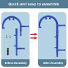 KEINE MARKE Massage Trigger Point Cane Body Deep Tissue Handheld Back, Neck, Shoulder, Leg and Feet Massager Rod, Muscle Release Tool Self Massage Hook Cane for Women & Men (Upgraded Blue) view 3