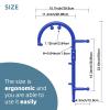 KEINE MARKE Massage Trigger Point Cane Body Deep Tissue Handheld Back, Neck, Shoulder, Leg and Feet Massager Rod, Muscle Release Tool Self Massage Hook Cane for Women & Men (Upgraded Blue) view 4