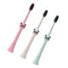 TOYANDONA 3pcs Boy Girl's Cartoon Toothbrush Wheat Fiber Soft Bristles for Gentle Care Random Colors for Boys and Girls Daily Oral view 1