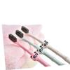 TOYANDONA 3pcs Boy Girl's Cartoon Toothbrush Wheat Fiber Soft Bristles for Gentle Care Random Colors for Boys and Girls Daily Oral view 3